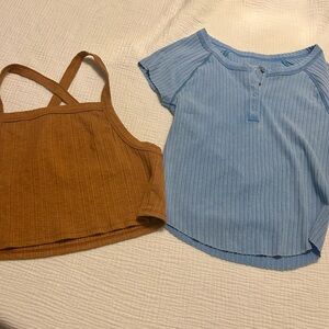 American Eagle Boho Crop 90s Baby Tee Shirts Sz S Small